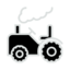 tractor icon negativ